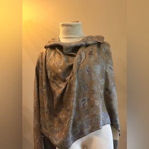 Pashmina and silk paisley wrap.